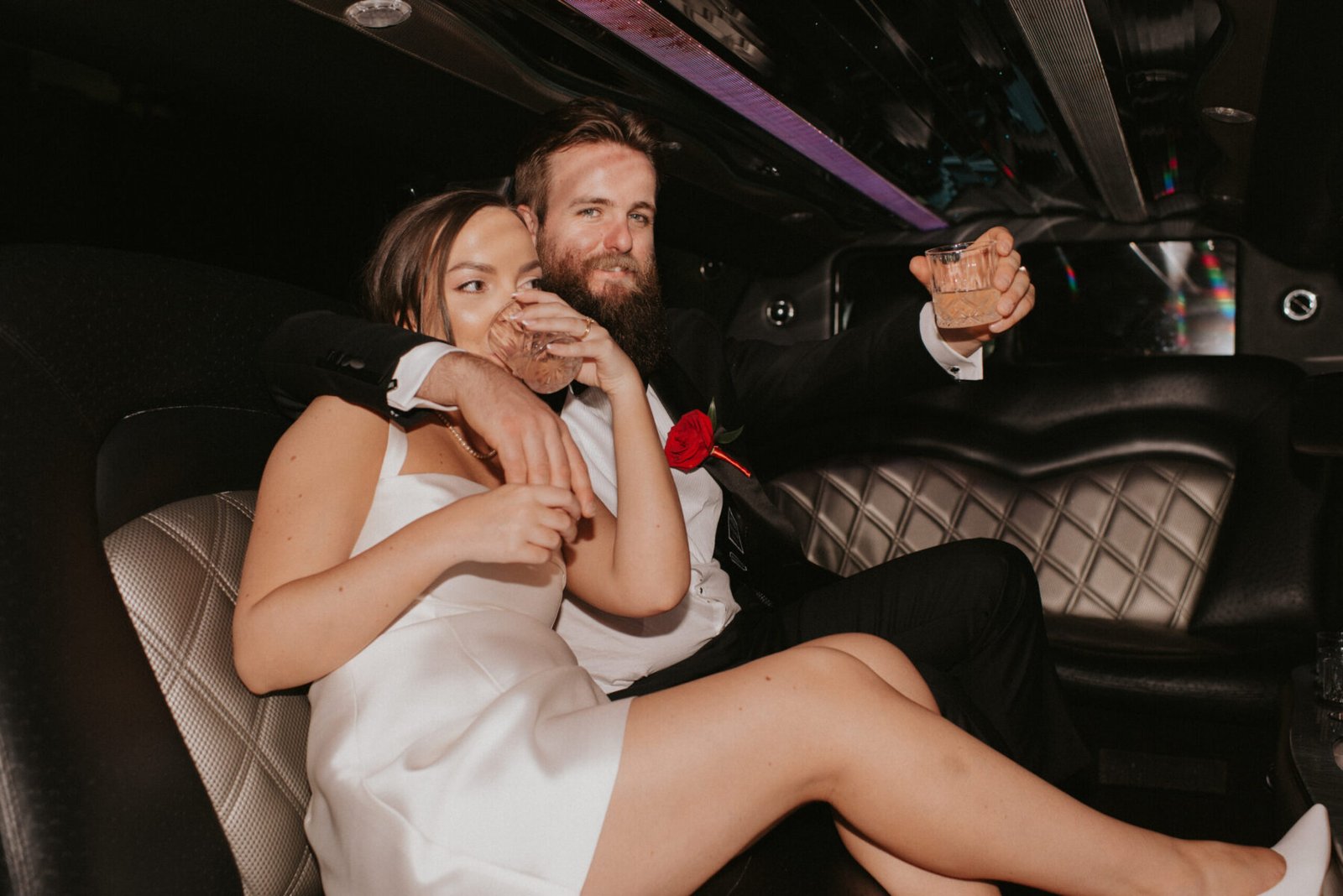 Las Vegas Neon Museum elopement photographer at night
