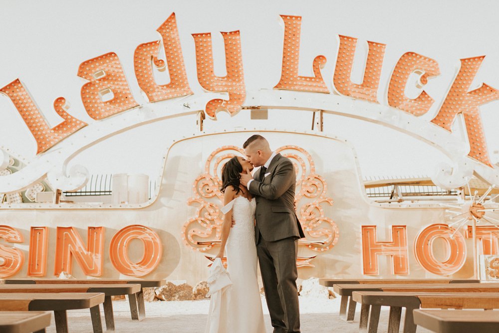 Downtown Las Vegas Neon Museum Wedding