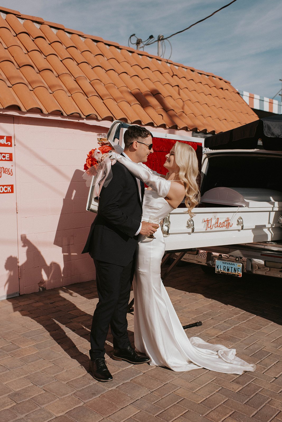 Las Vegas Elopement Surething Chapel Halloween