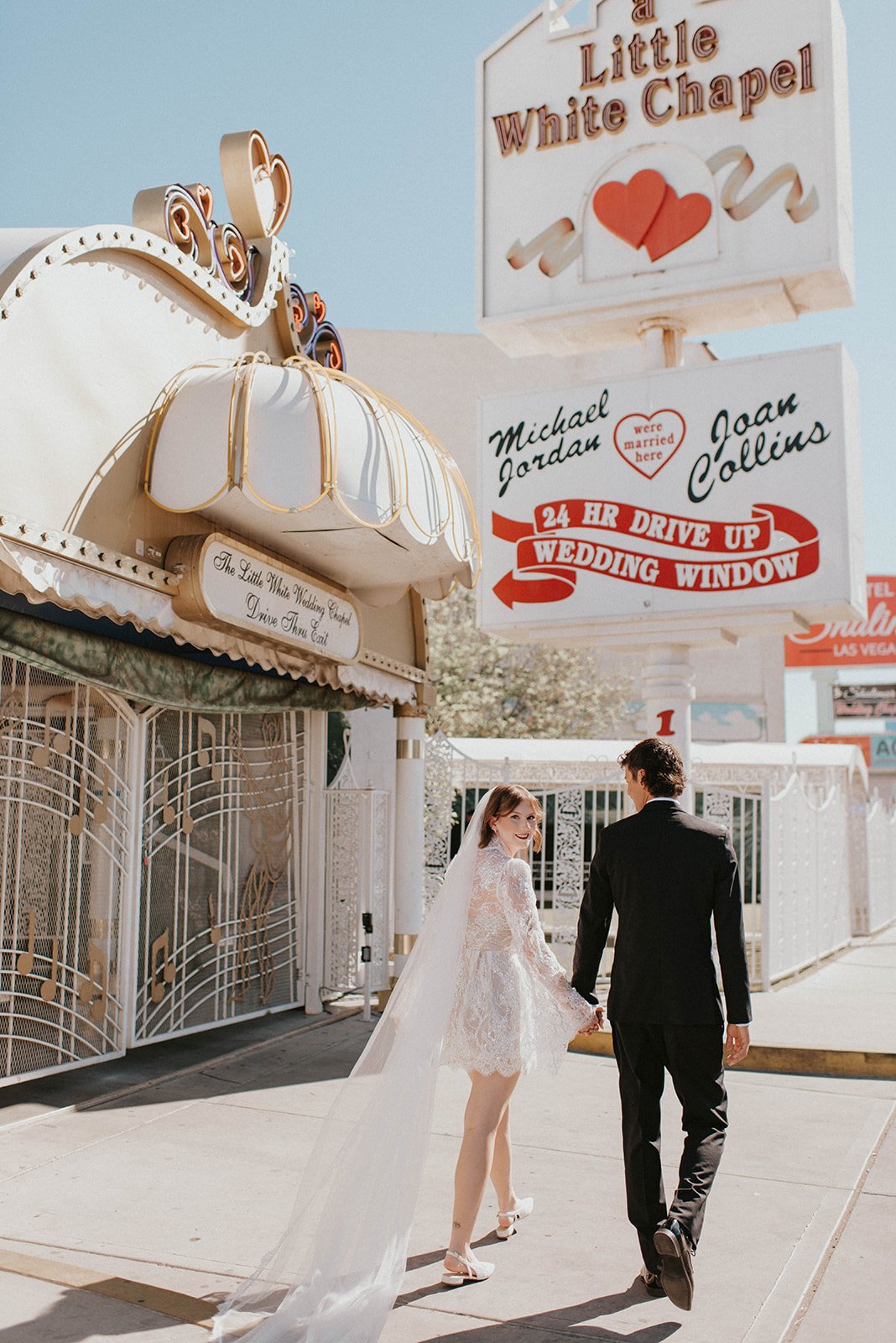 kelsey ethan downtown las vegas a little white chapel elopement plaza hotel neon lights