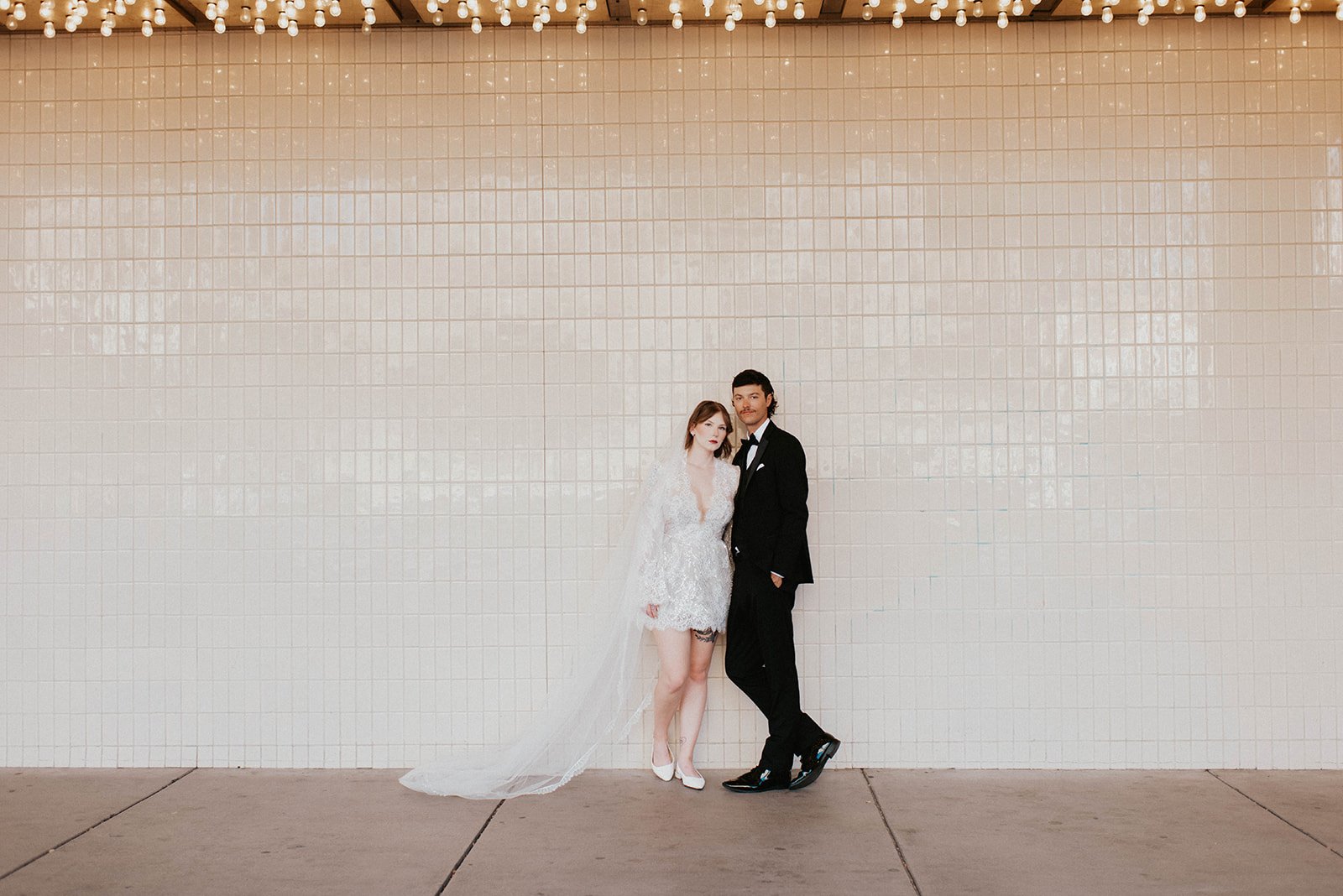 kelsey ethan downtown las vegas a little white chapel elopement plaza hotel neon lights