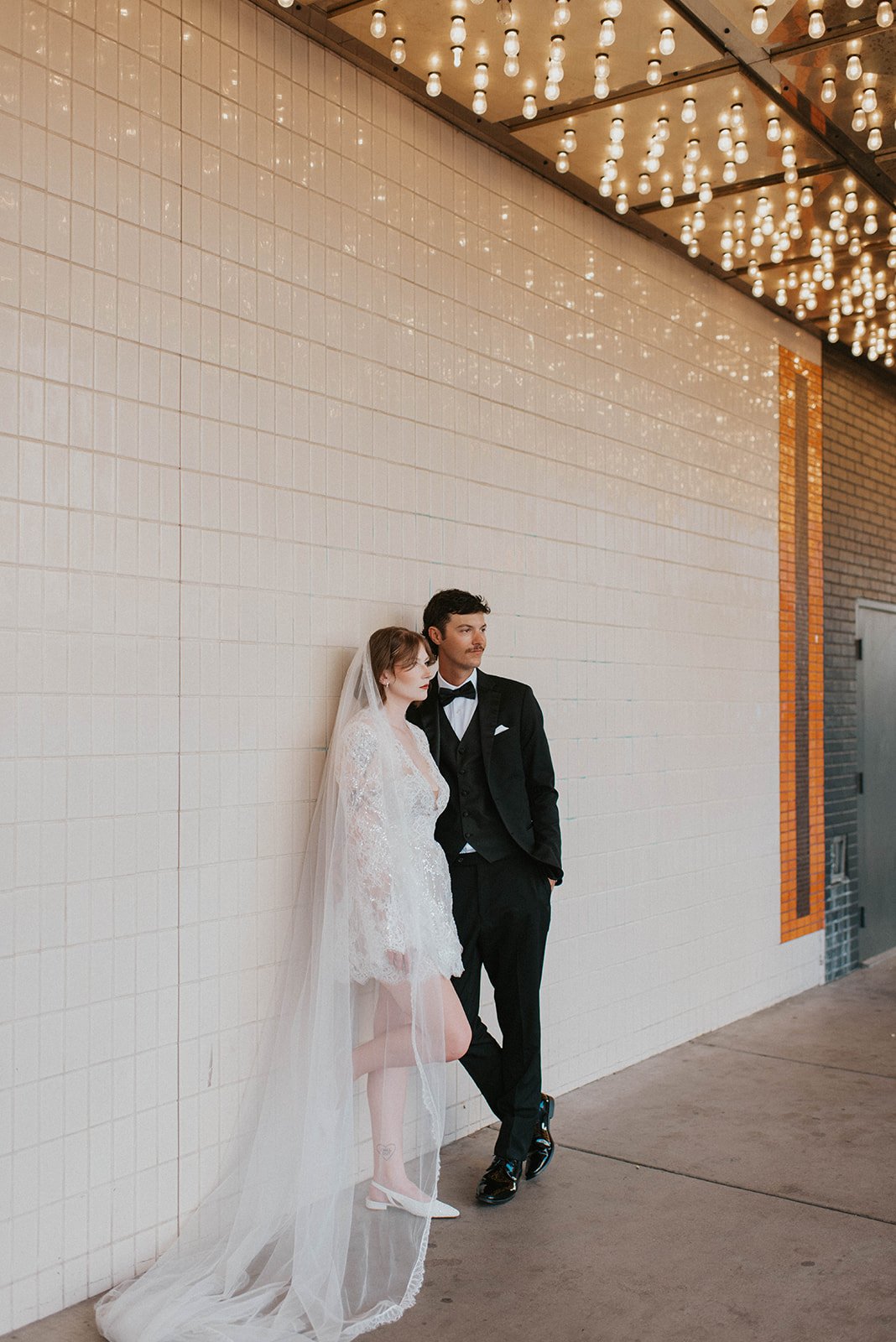 kelsey ethan downtown las vegas a little white chapel elopement plaza hotel neon lights