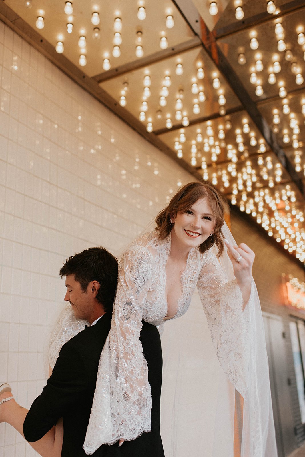 kelsey ethan downtown las vegas a little white chapel elopement plaza hotel neon lights