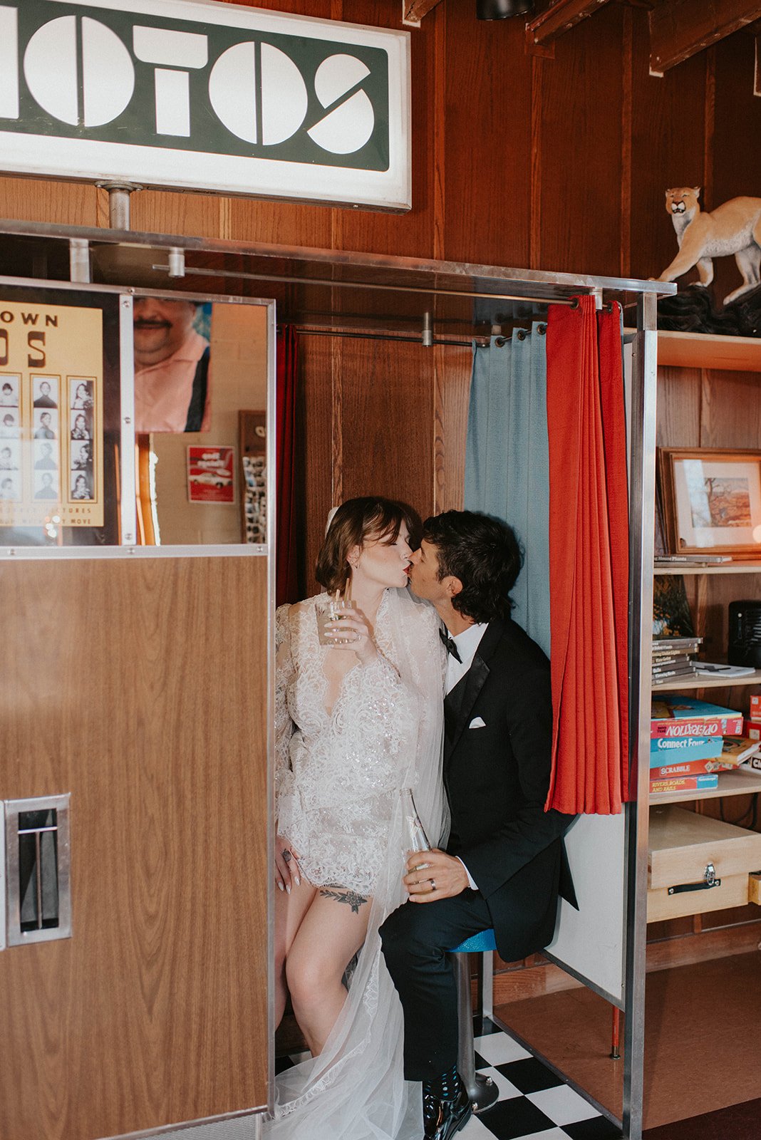 kelsey ethan downtown las vegas a little white chapel elopement plaza hotel neon lights