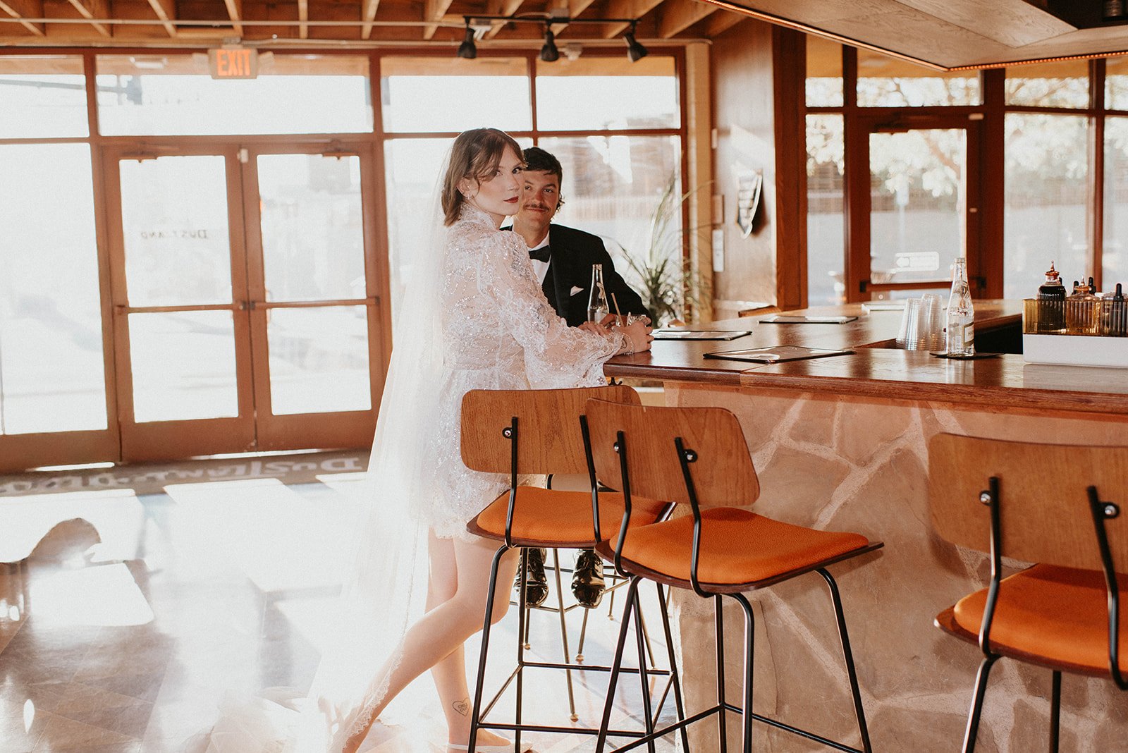 kelsey ethan downtown las vegas a little white chapel elopement plaza hotel neon lights