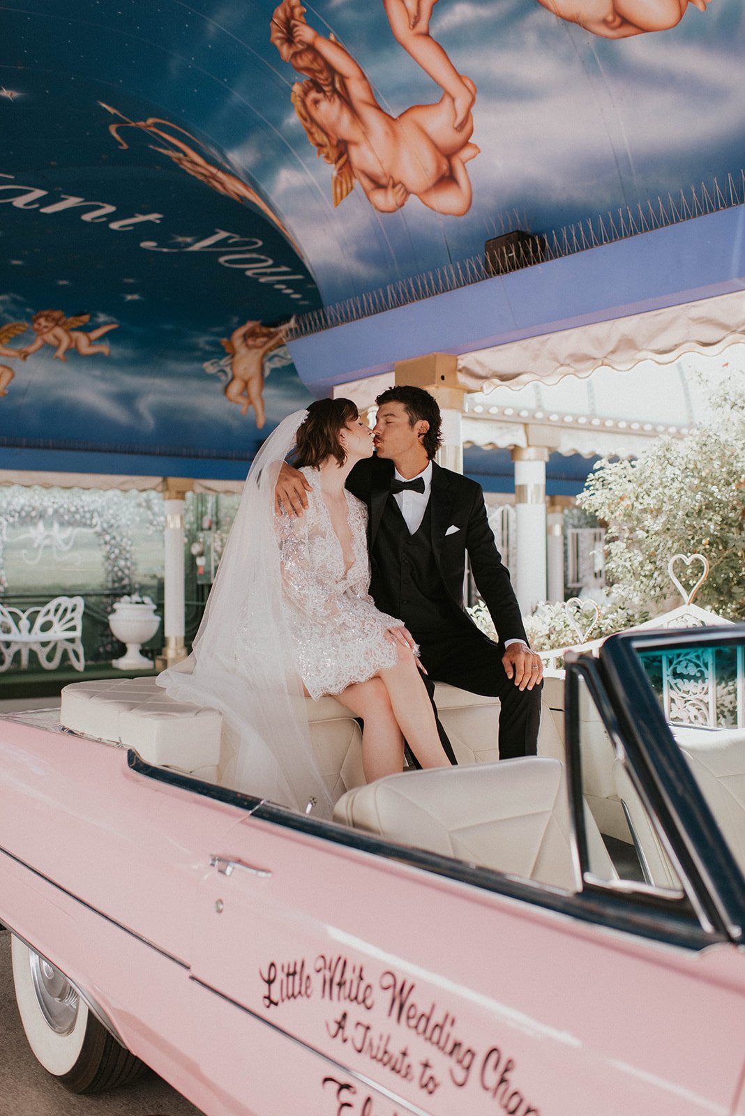 kelsey ethan downtown las vegas a little white chapel elopement plaza hotel neon lights