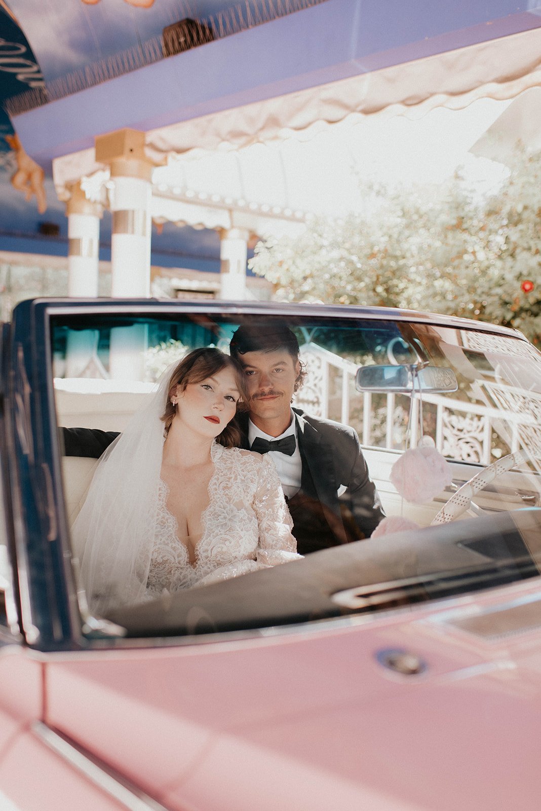 kelsey ethan downtown las vegas a little white chapel elopement plaza hotel neon lights