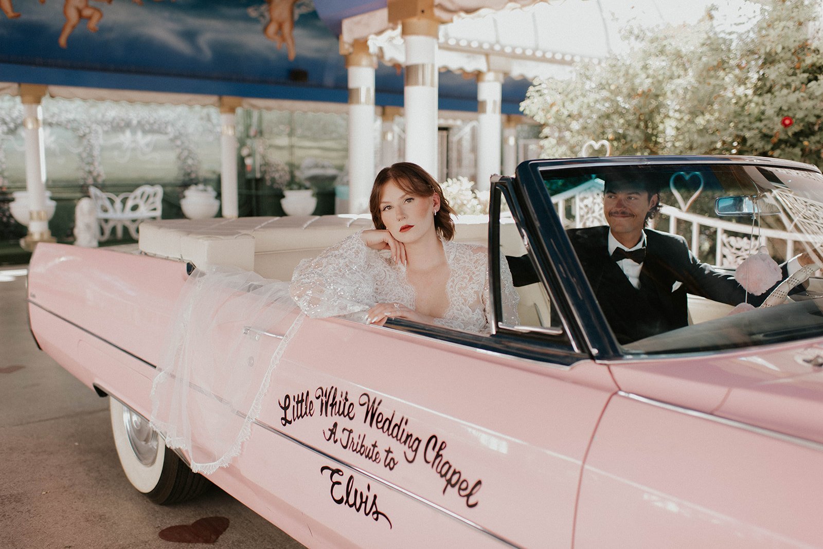 kelsey ethan downtown las vegas a little white chapel elopement plaza hotel neon lights