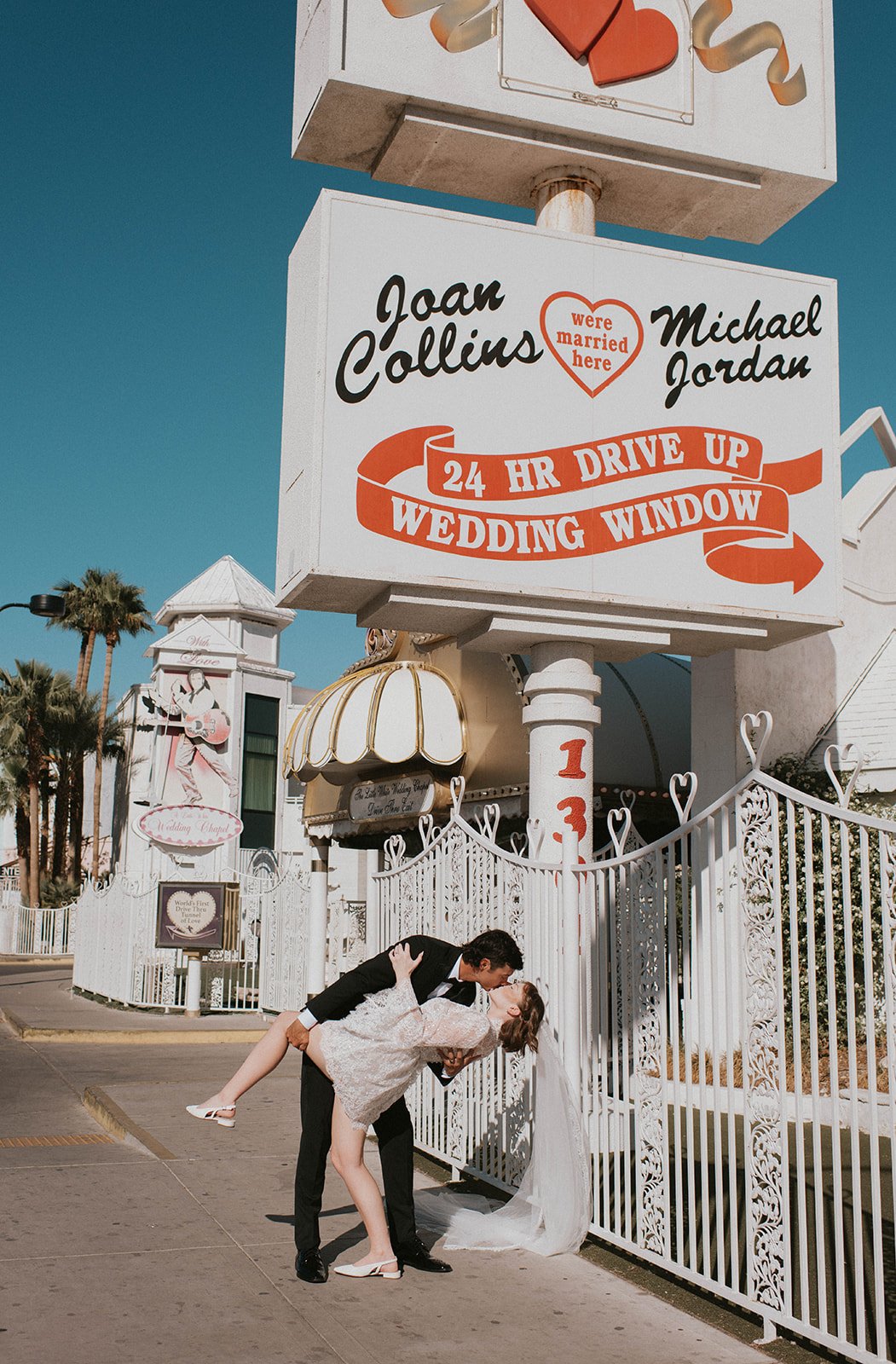 kelsey ethan downtown las vegas a little white chapel elopement plaza hotel neon lights