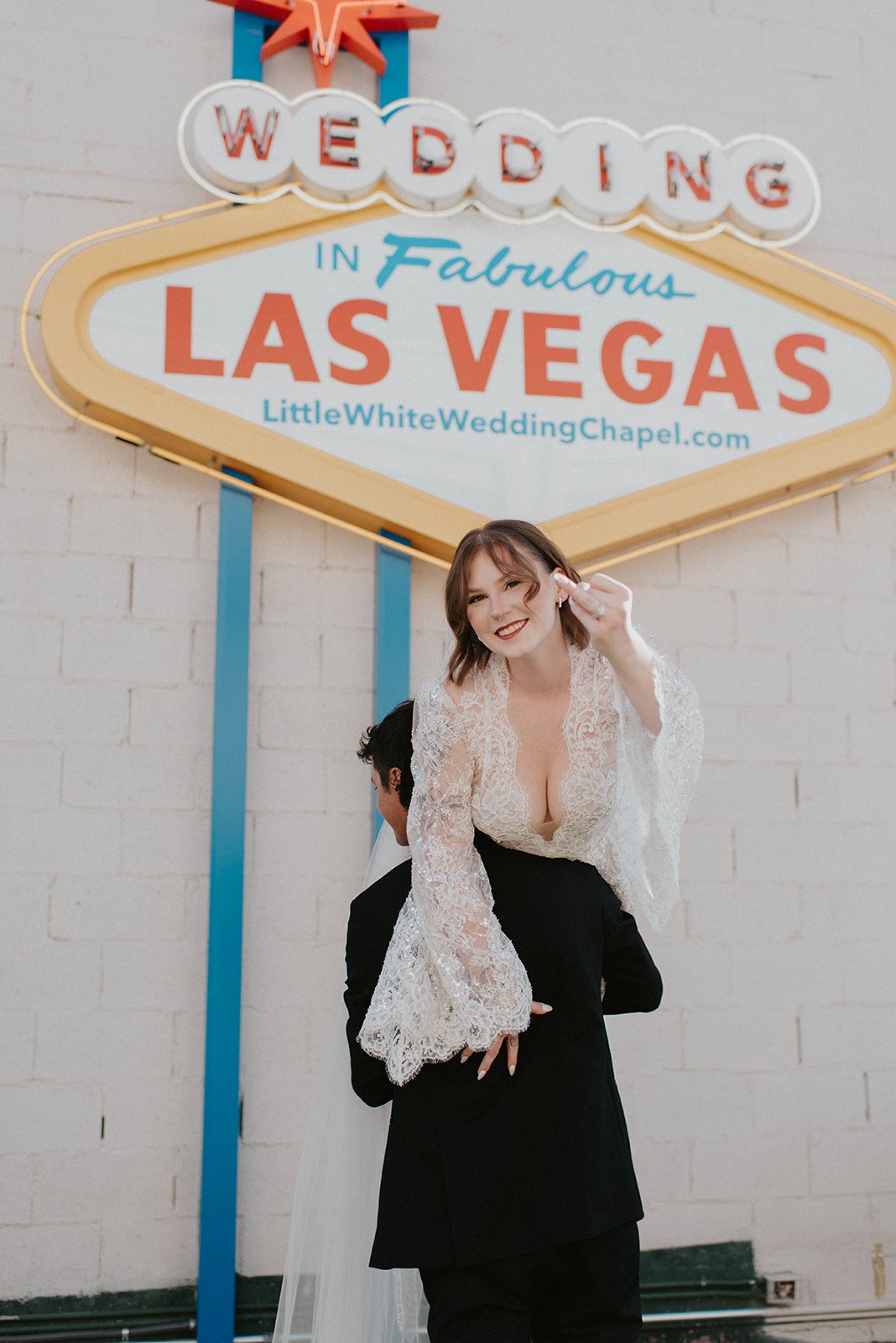 kelsey ethan downtown las vegas a little white chapel elopement plaza hotel neon lights