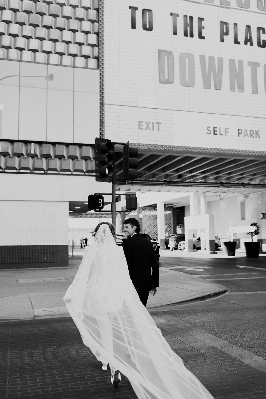 kelsey ethan downtown las vegas a little white chapel elopement plaza hotel neon lights