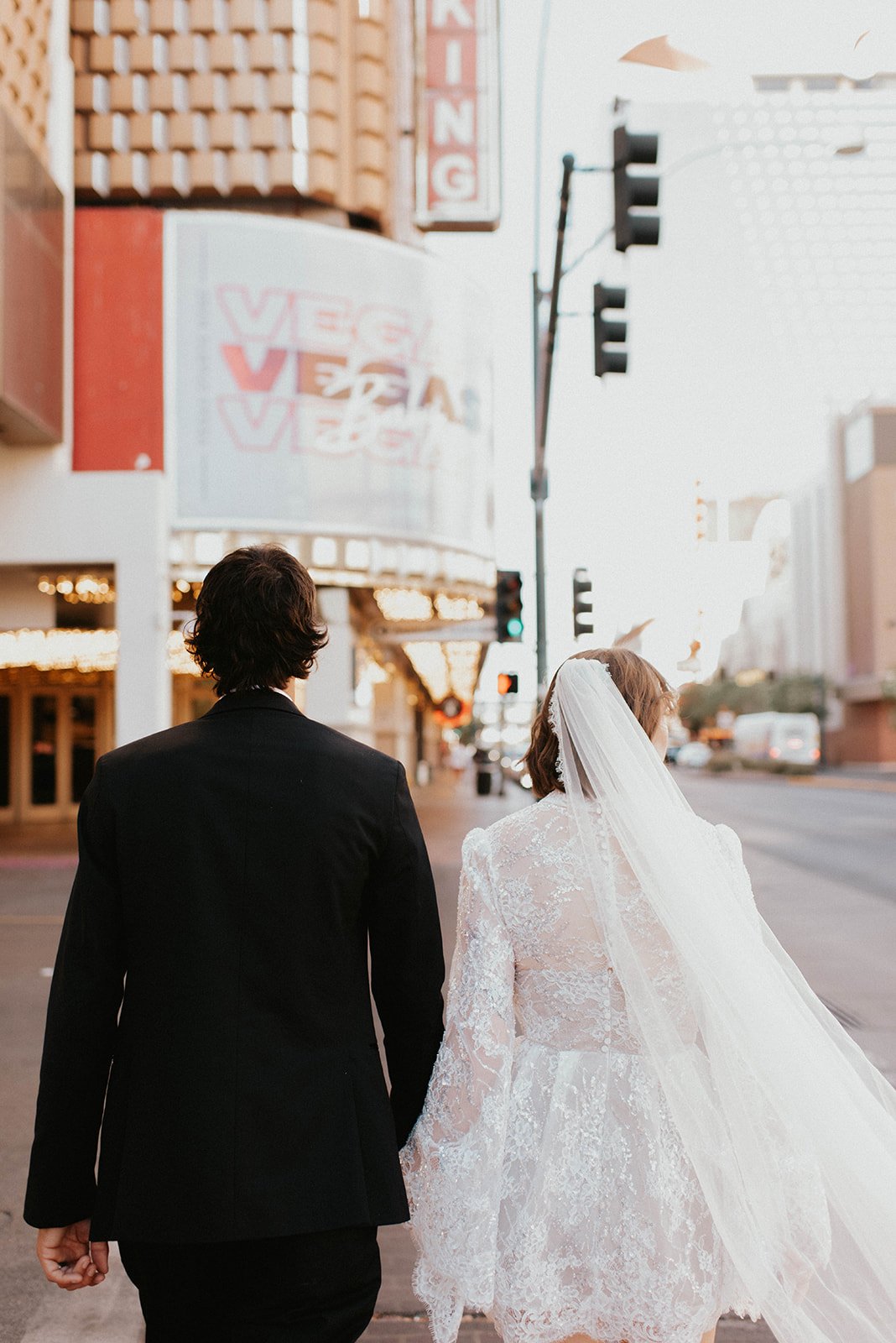 kelsey ethan downtown las vegas a little white chapel elopement plaza hotel neon lights