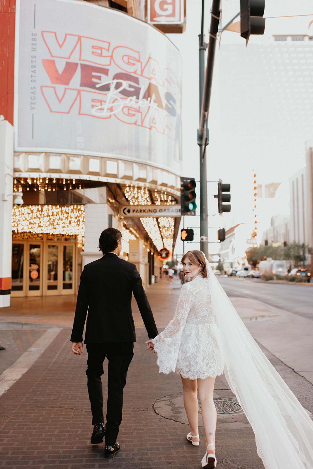 kelsey ethan downtown las vegas a little white chapel elopement plaza hotel neon lights